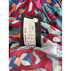 Ba&sh Martha Printed Cropped Blouse - Bleu Print - Size Medium / 6
