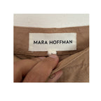 MARA HOFFMAN Dita High Waisted Pleated Pants - Khaki Tan - Size 4