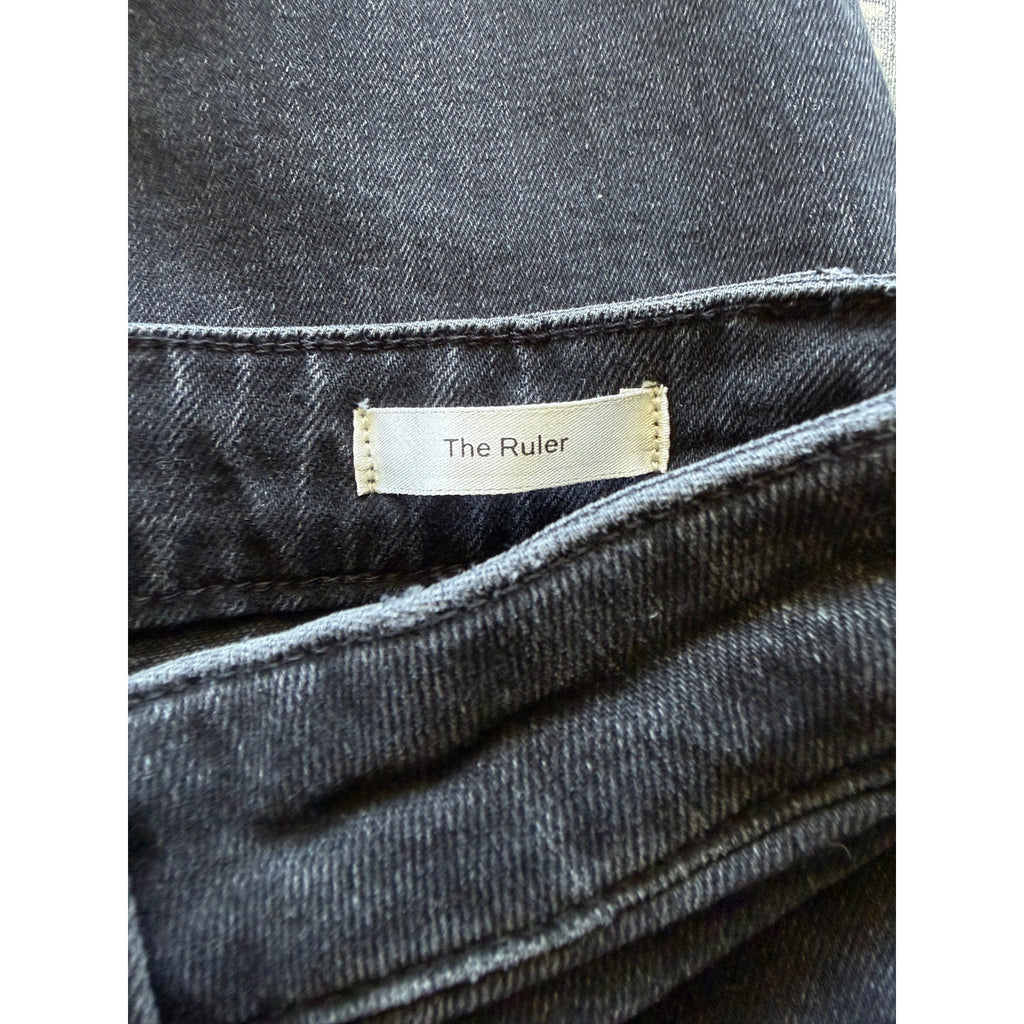 Frame The Ruler Straight Leg Jeans - Grit Wash - Size 25