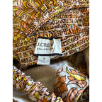 J. CREW Smocked Cross-Back Dress -  Medallion Floral - Size 2