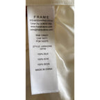 FRAME Women's Shirred Flounce Top - Off White -Size Medium
