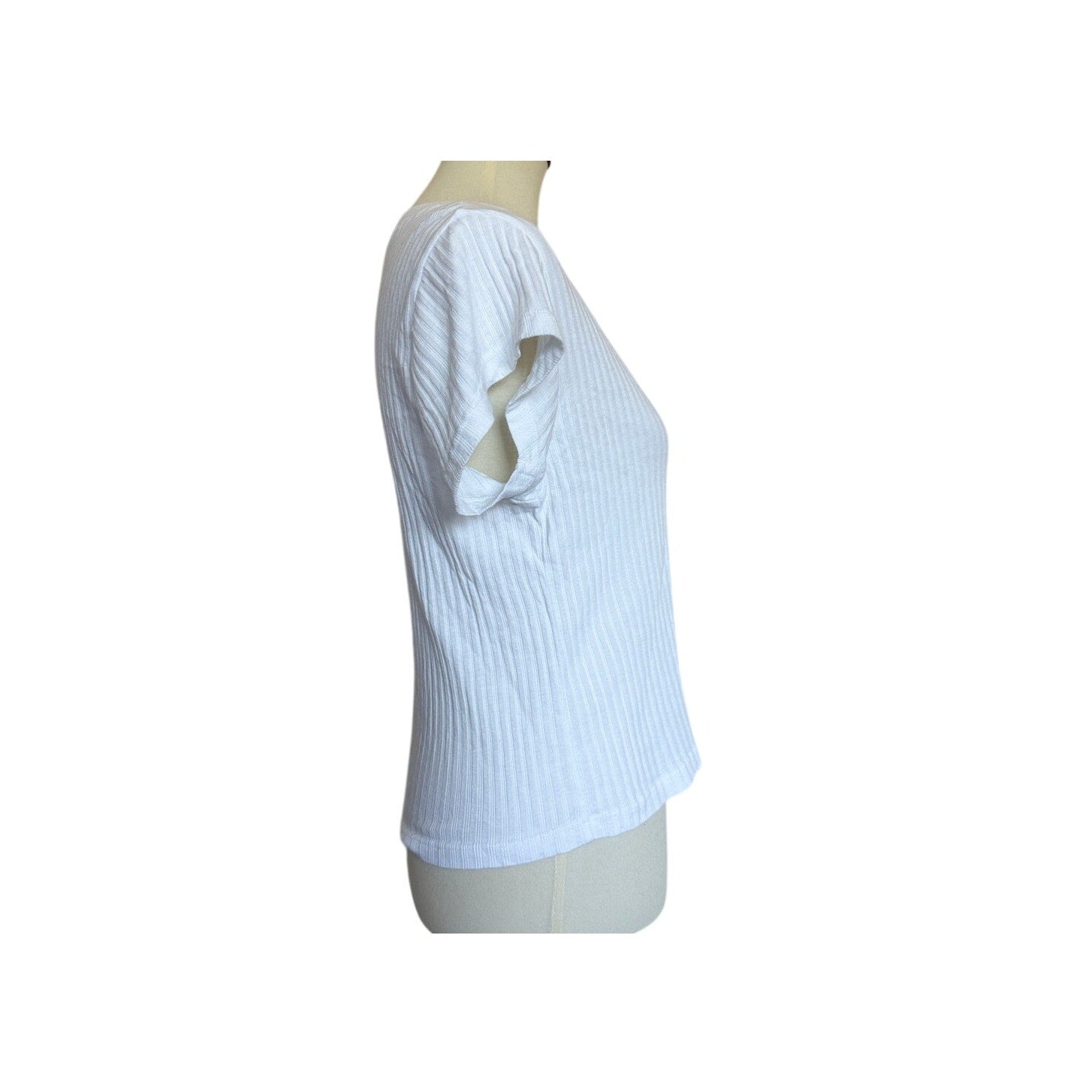 PERFECTWHITETEE Bobby V Neck Tee - White - Size Small