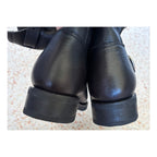Frye Veronica Leather Short Boot - Black - Size 8