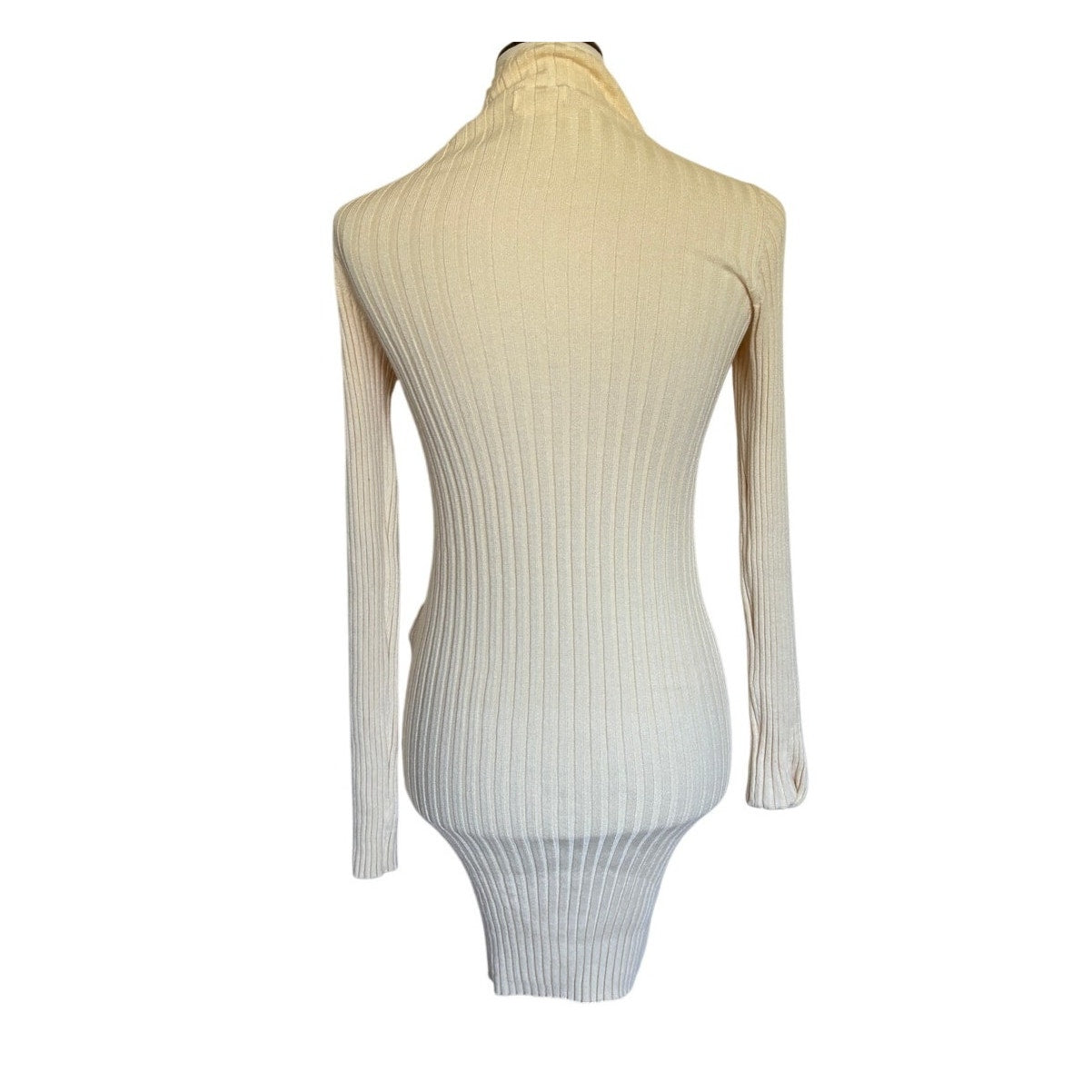 LOVERS AND FRIENDS Be Fierce Knit Mini Dress - Ivory - Size Medium
