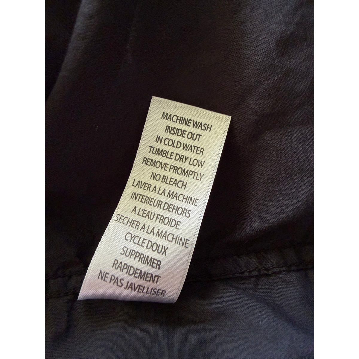 Frank & Eileen Barry Button Up Cotton Shirt - Black - Size Small