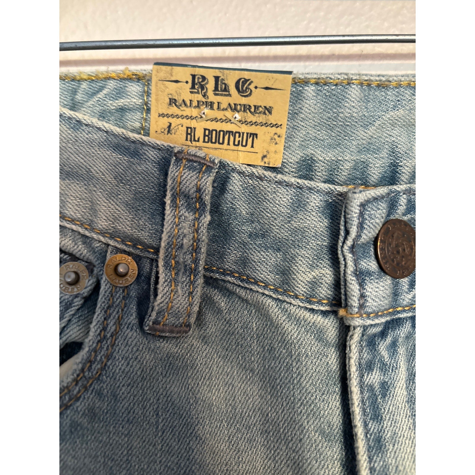 Girls Ralph Lauren Denim Patchwork Jeans - Abbott Wash - Size 10