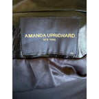Amanda Uprichard Lansing Coat in Patent - Black Patent - XS