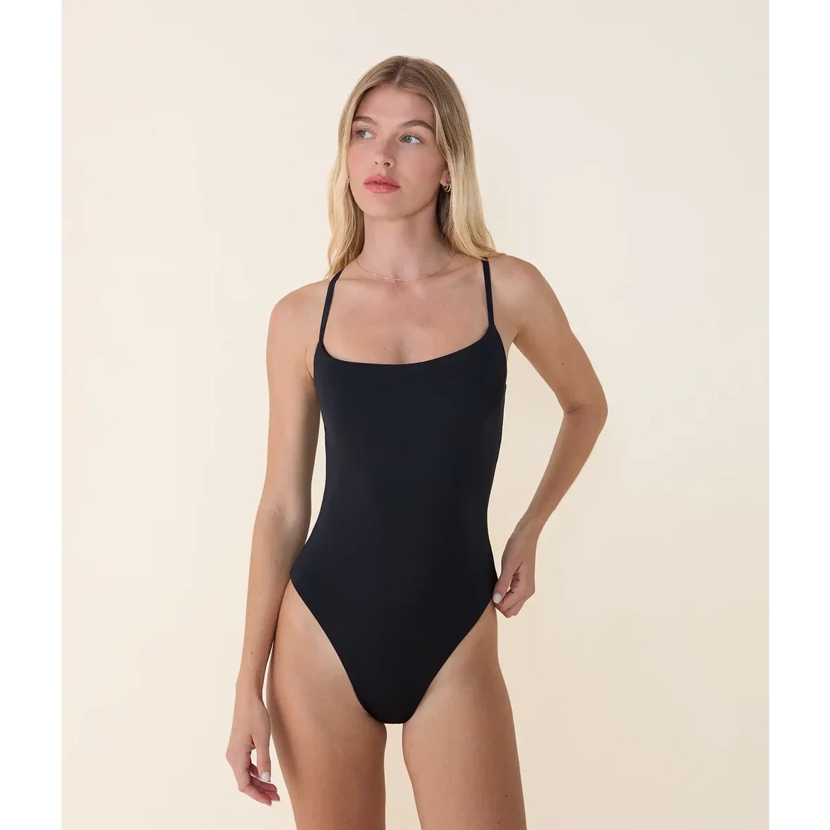 Andie The Fiji One Piece Swimsuit LT - Black - Size Large Tall