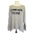 Wooden Ships Champagne Please Sweater - Taupe Black - M/L