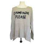Wooden Ships Champagne Please Sweater - Taupe Black - M/L