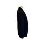 QUINCE Mongolian Cashmere Open Cardigan Sweater - Black - Size Large
