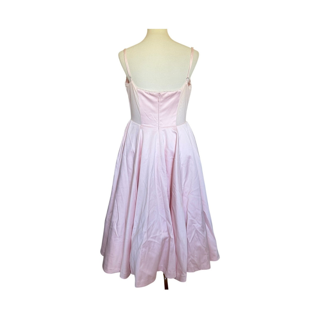 House of CB Mademoiselle Midi Dress - Ballerina Pink - Size L+