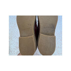 Naturino Kids Dasie Patent Leather Chelsea Boots - Burgundy - Size 31 / US 13.5