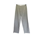 New J.CREW Slim Wide Leg Cotton Linen Pant - Striped Black / Cream - Size 4