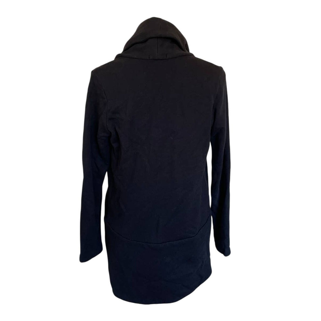 James Perse Open Front Cocoon Cotton Cardigan - Black - Size 2 / Medium