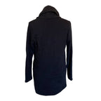 James Perse Open Front Cocoon Cotton Cardigan - Black - Size 2 / Medium
