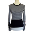 ME+EM Striped Merino Wool Sweater - Black/White - XS