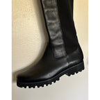 DONALD J PLINER Ronda Tall Leather Boots - Black - Size 7