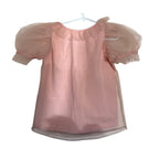 Tutu Du Monde Puff Sleeve Tulle Top - Pink - Size 8-9