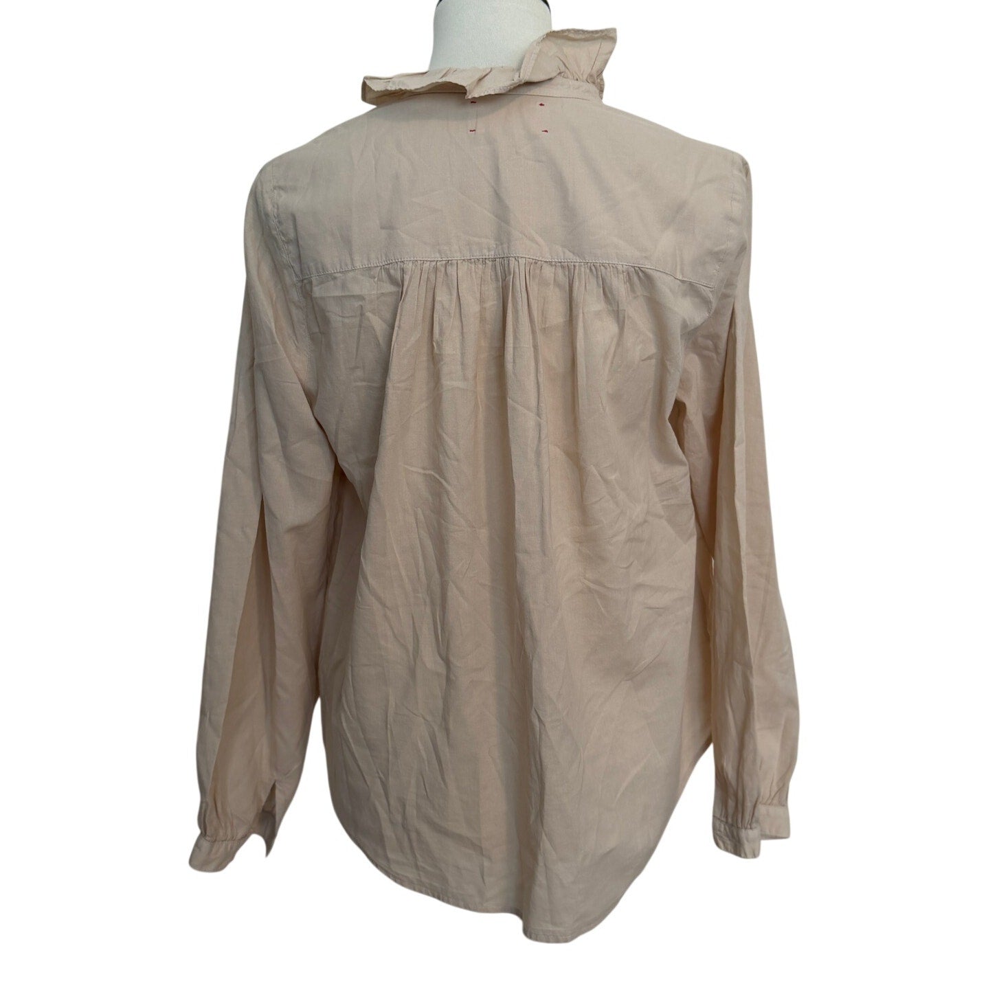 Xirena Caspian Ruffle Neck Blouse - Cream - XS