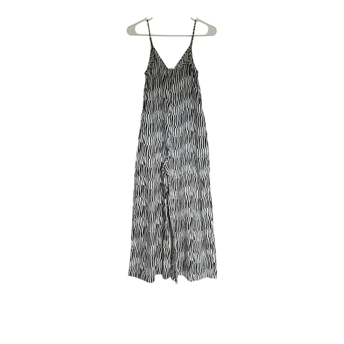 Frances Valentine Cheree Cropped Jumpsuit - Black and White Print - Size XS