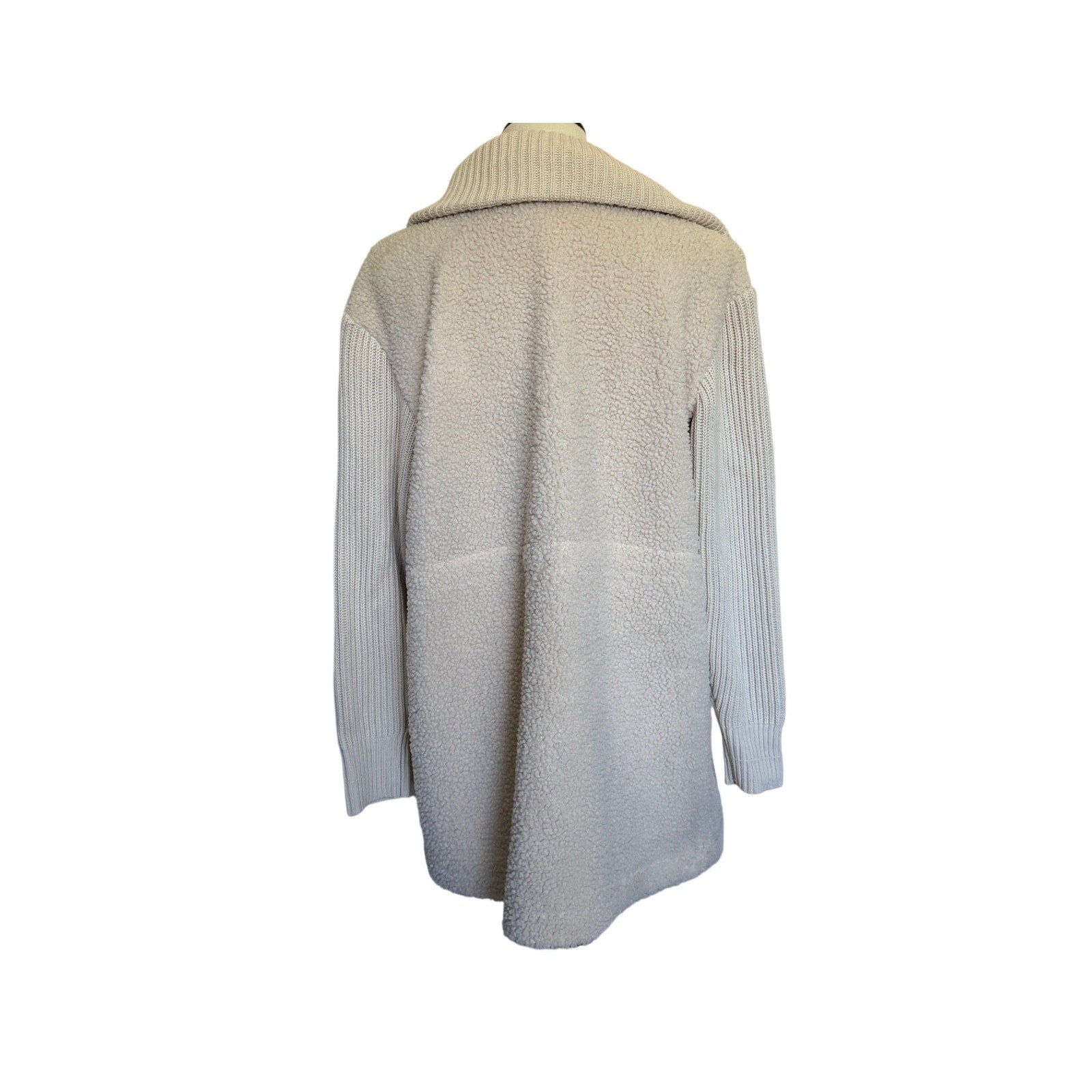 VARLEY Elliot Sherpa Button-Front Jacket - Cream - Size Extra Small