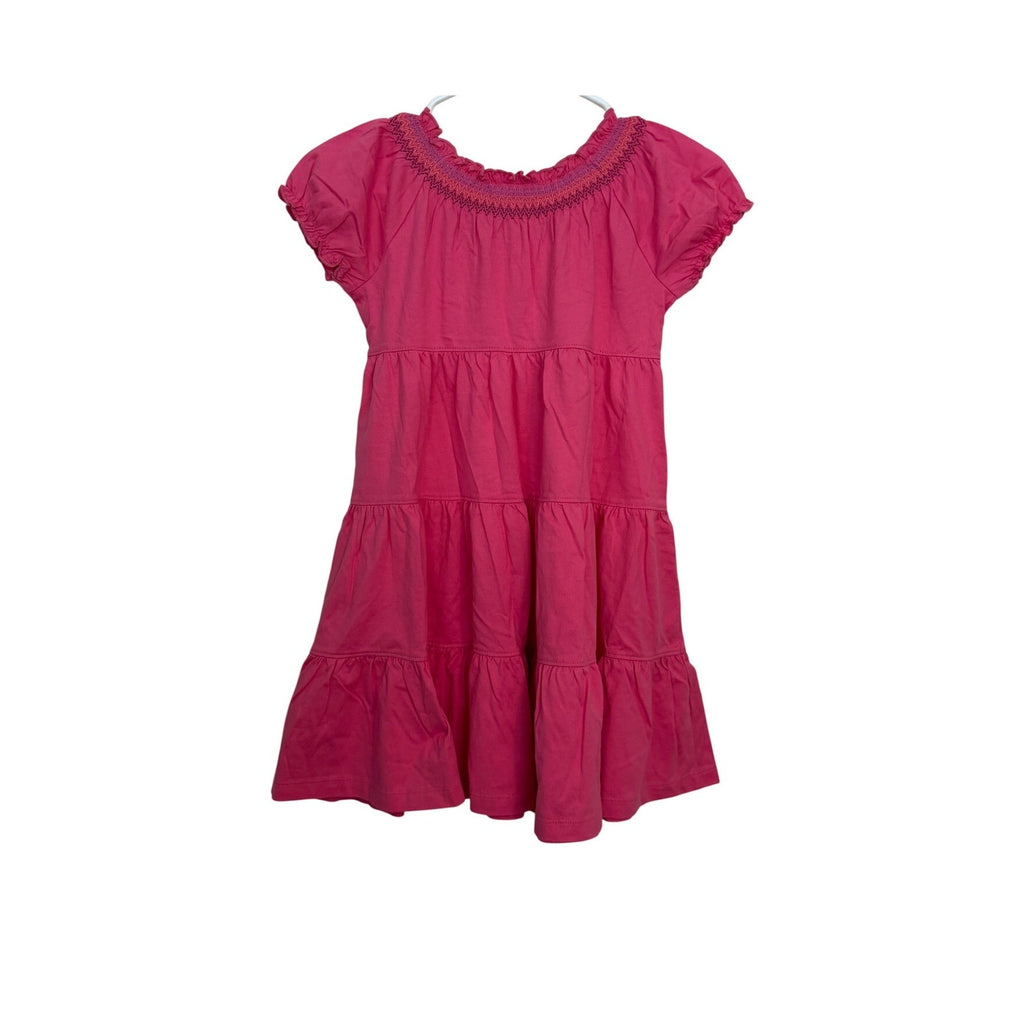 New Hanna Andersson Twirl Girls Dress - Pink Azalea - Size 5