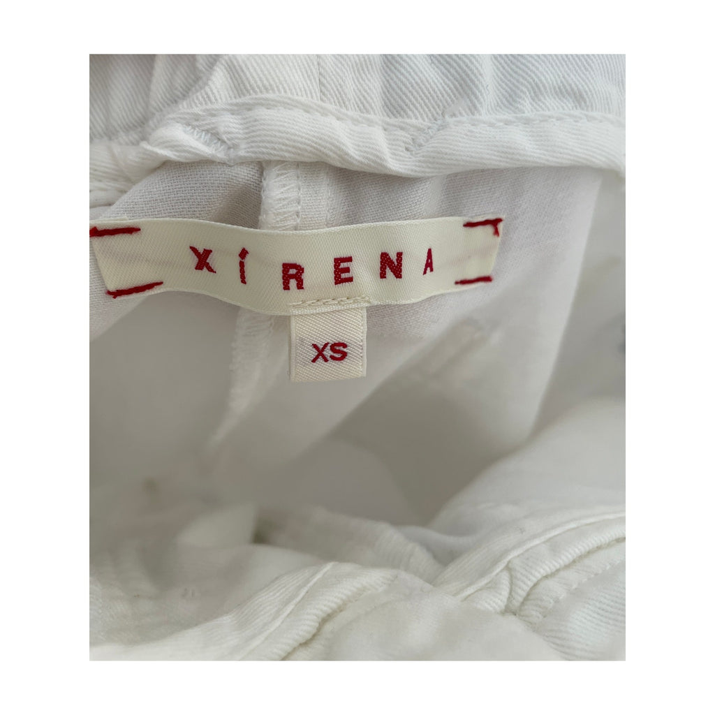 Xirena Tucker Cotton Twill Straight Leg Pants - White - Size XS