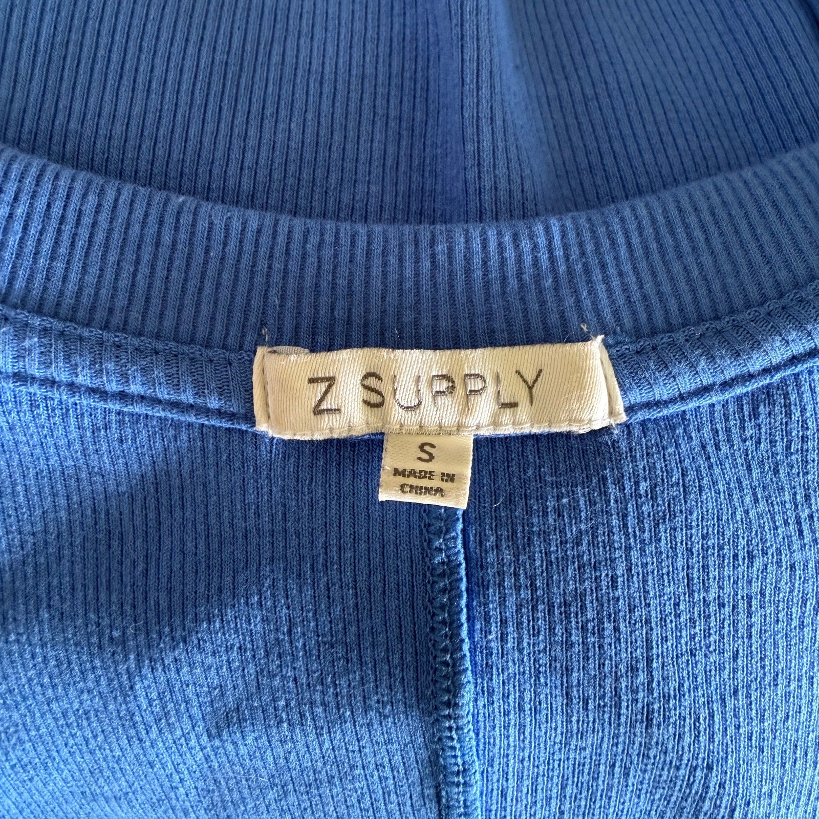 Z Supply Sirena Rib Tank - Bay Blue - Small