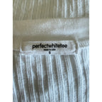 PERFECTWHITETEE Bobby V Neck Tee - White - Size Small