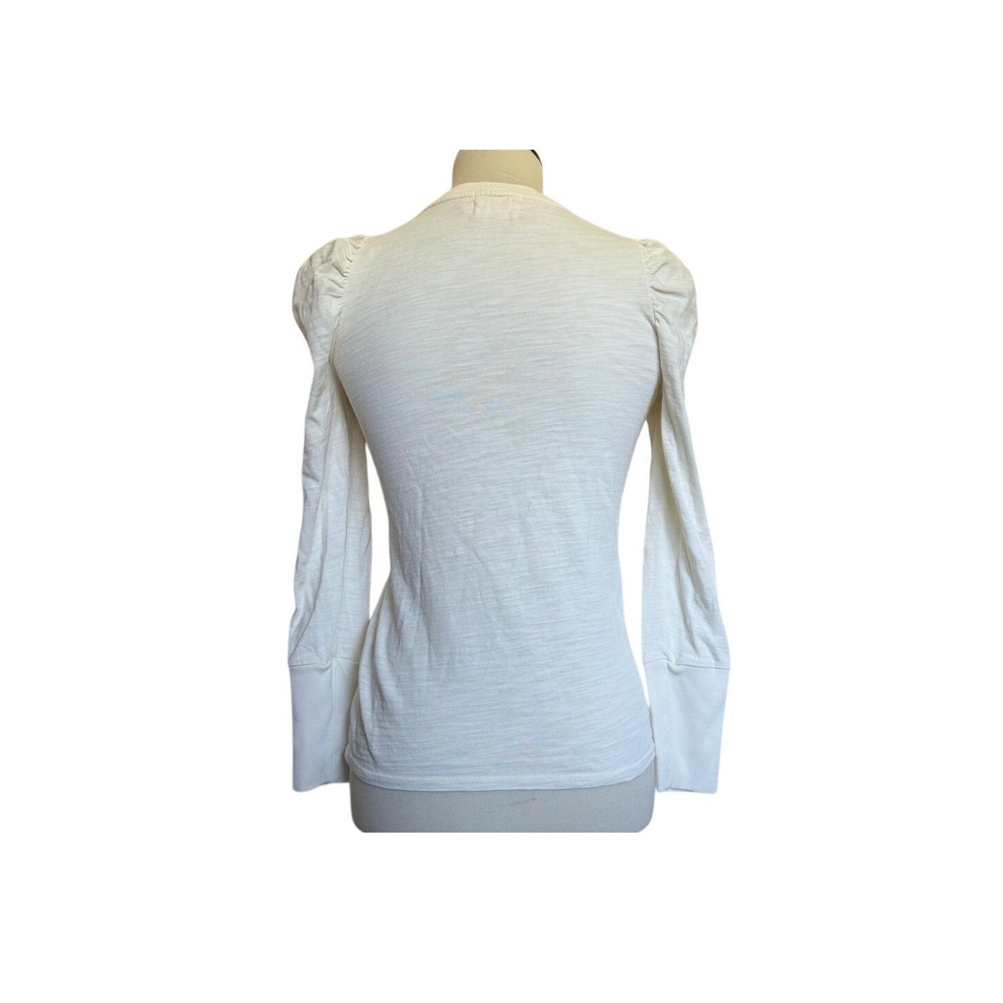NATION LTD Clementine Delicate Ruffle Top - Off White - Size Extra Small
