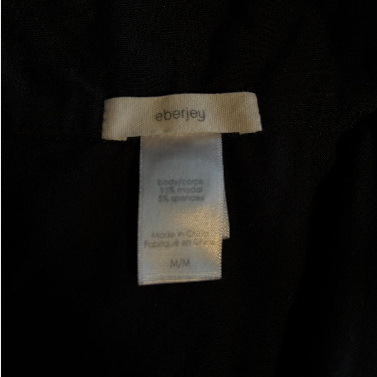 Eberjey William Long Sleeve Top - Black - Medium
