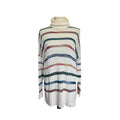 Peruvian Connection Hadley Turtle Neck Sweater - Multicolor Stripe - Size Large
