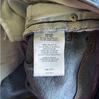 RE/Done 70s Stove Pipe High Rise Straight Leg Jeans - Dark Worn - 27