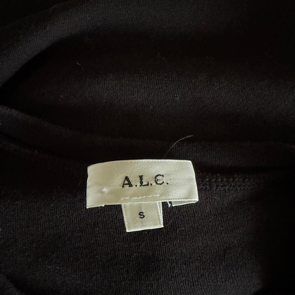 A.L.C. Side Cinch Tee - Black - Small