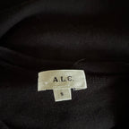 A.L.C. Side Cinch Tee - Black - Small