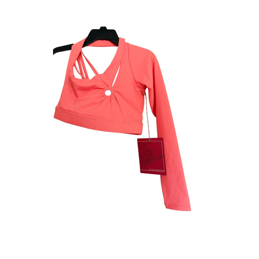 New Tiger Friday Blondie Crop Top - Coral - Size CXL 10/12