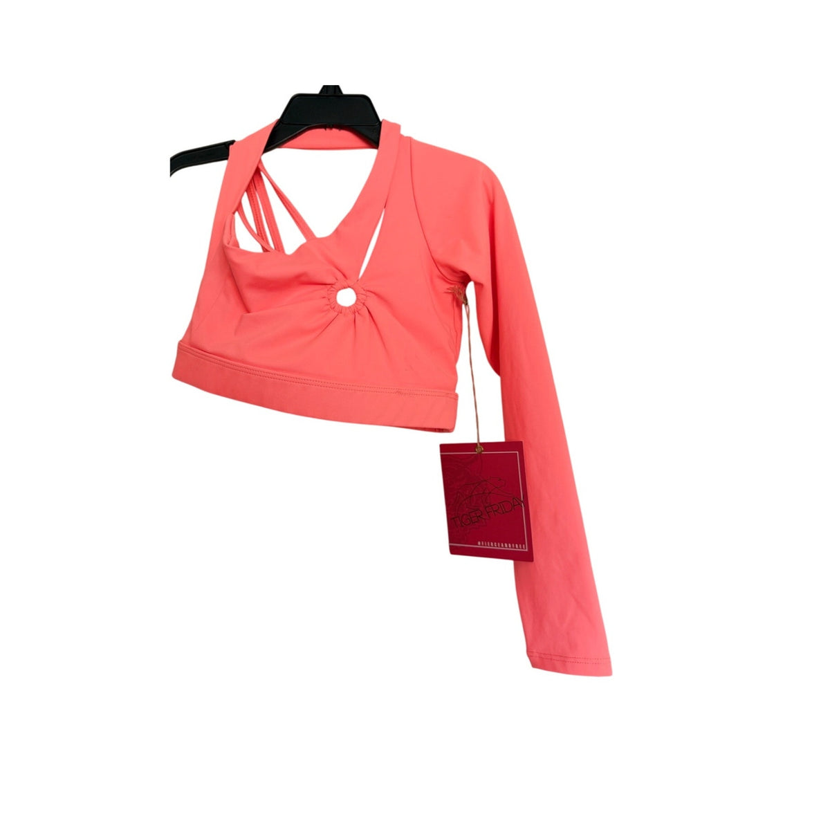 New Tiger Friday Blondie Crop Top - Coral - Size CXL 10/12