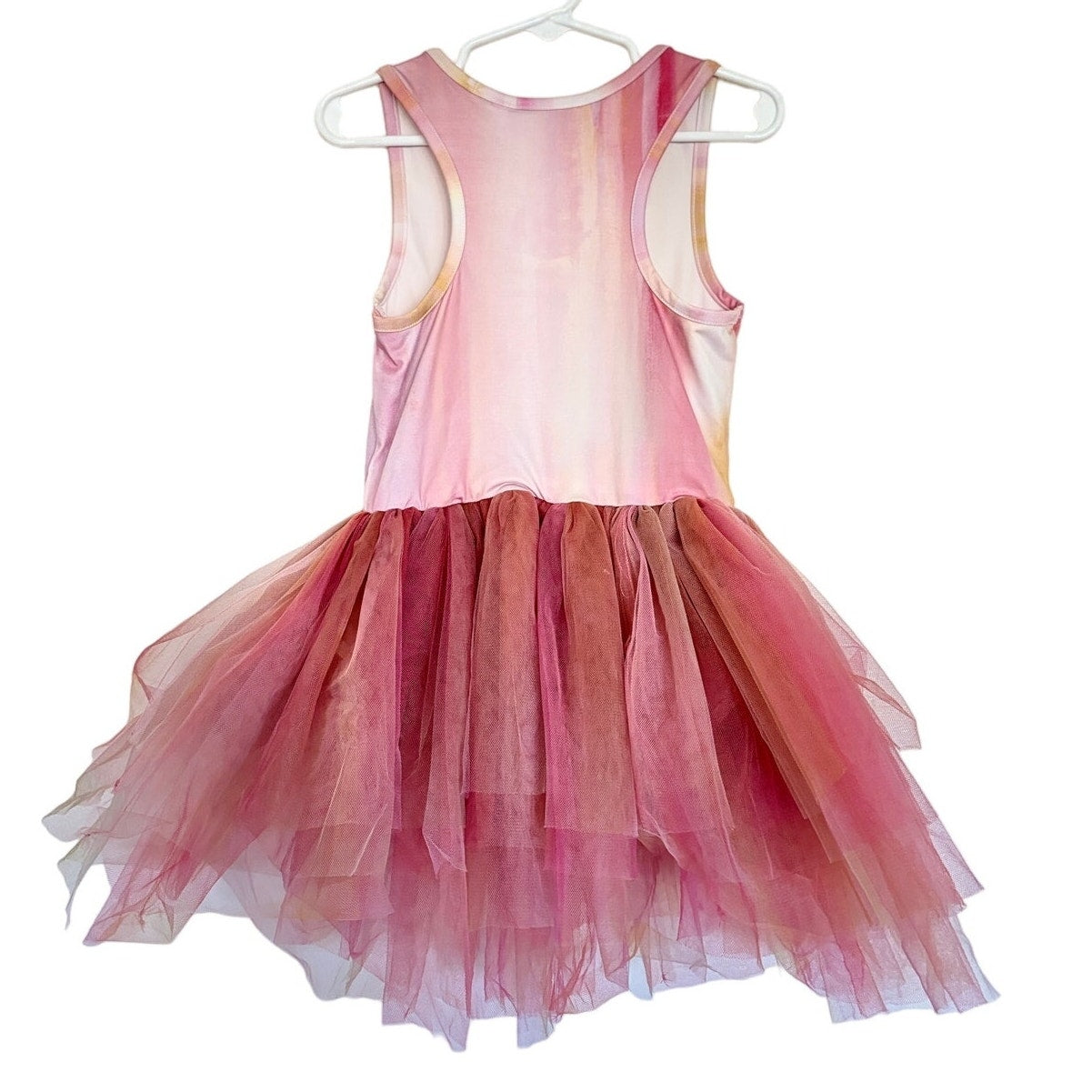 ILOVEPLUM Bae Watercolor Tutu Dress - Poppy Orange - Size 8