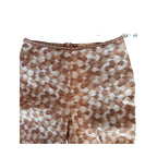 Vintage Jan and Carlos Geometric Pattern Knit Capri Pants - Cream/Tan - Size IT 40 US  6