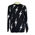 Aviator Bolt Sweatshirt - Black and White - Small