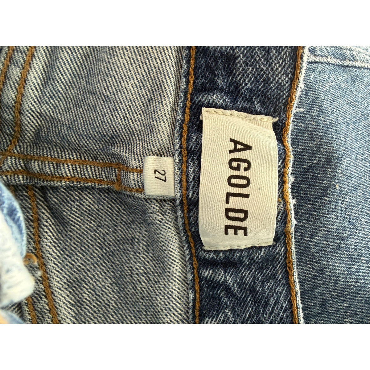 AGOLDE Twist Low Slung Baggy Jeans - Myth Blue - Size 27