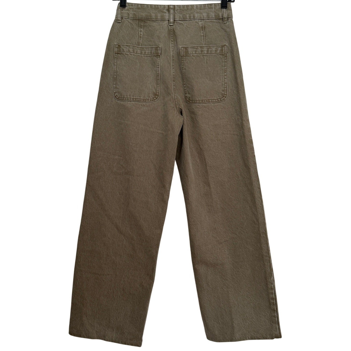 POETRY Cotton Straight Leg Jeans - Washed Olive - 4