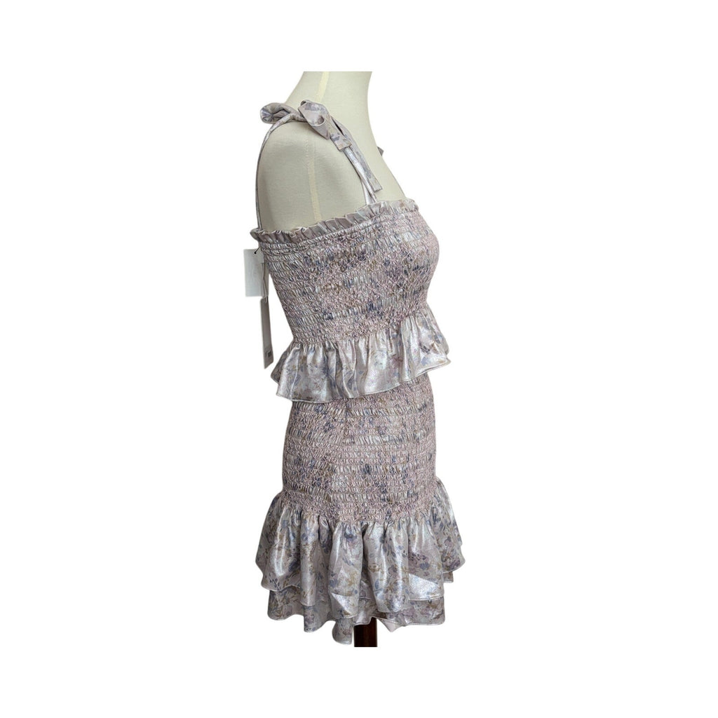 LIKELY Riviera Top & Kenzie Skirt Matching Set - Watercolor Silver - Size Small