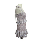 LIKELY Riviera Top & Kenzie Skirt Matching Set - Watercolor Silver - Size Small
