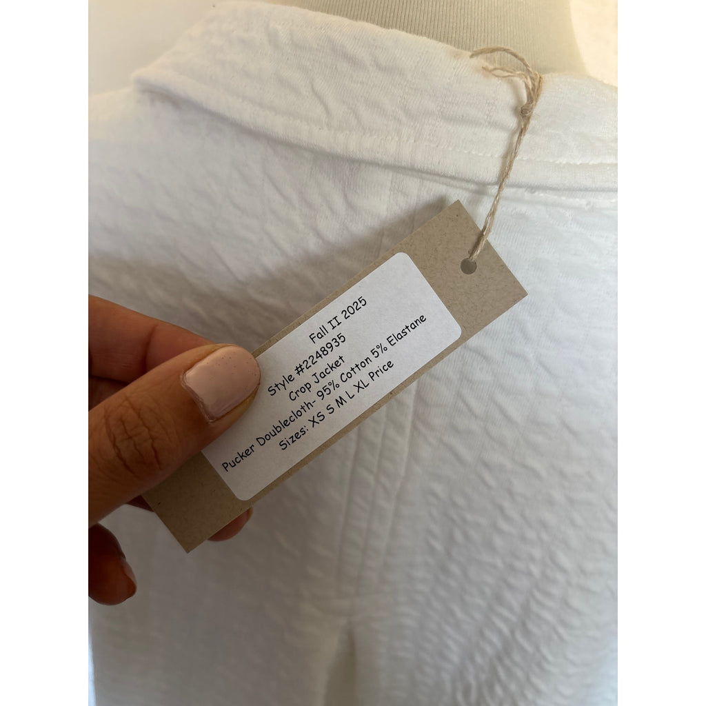 CUT LOOSE Pucker Doublecloth Crop Jacket - 2248935 - Laundered - Medium