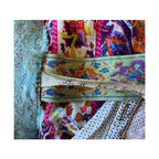 Aratta Silent Journey Mixed Print Button Down Shirt - Multicolor - Small