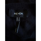 ME+EM Merino Cashmere Barely There Tee - Black - Size 4