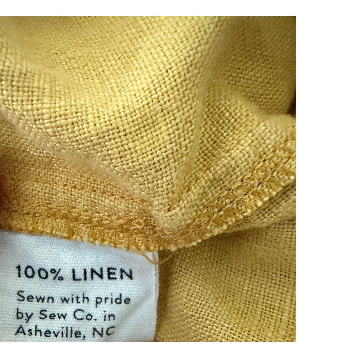 Elizabeth Suzann Florence Pant in Midweight Linen - Yellow - Large
