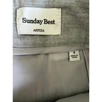 Aritizia Sunday Best Olive Pleated High Waist Micro Skirt - Heather Chrome - Size 4